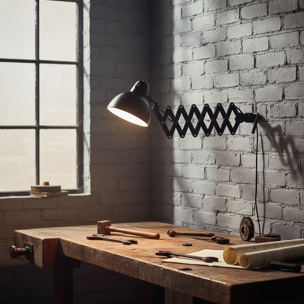 Bauhaus extending scissor wall lamp by IKA LBL