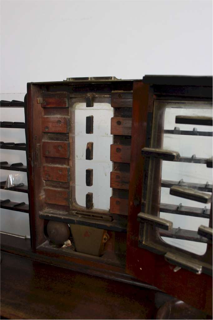 Victorian mahogany dispenser by W R Loftus Tottenham Court Road London