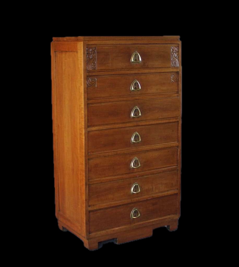 Art Nouveau chest of drawers, Semainier