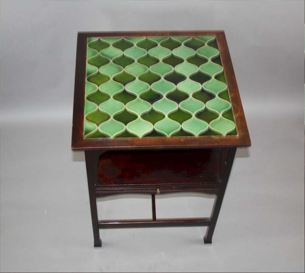 Shapland and Petter tiled top occasional table