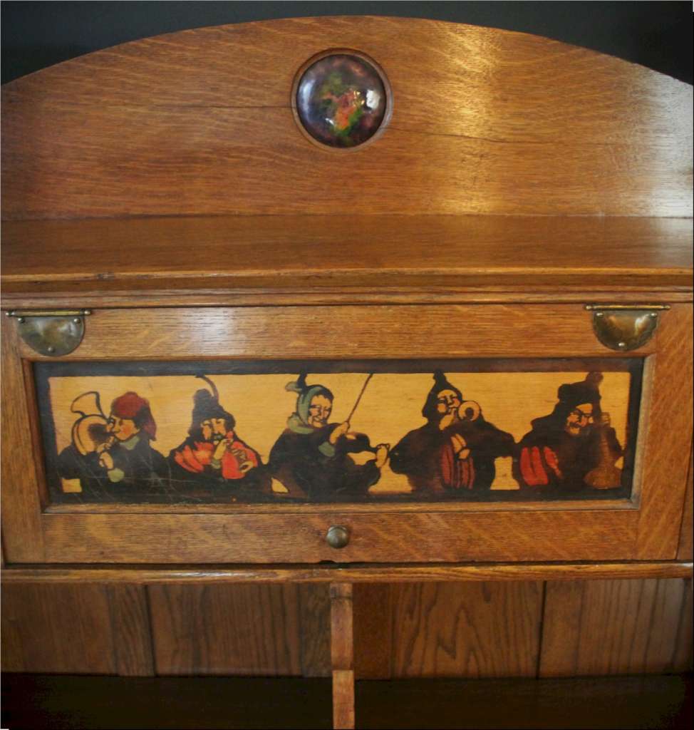 Arts and Crafts oak bookcase by Shapland and Petter