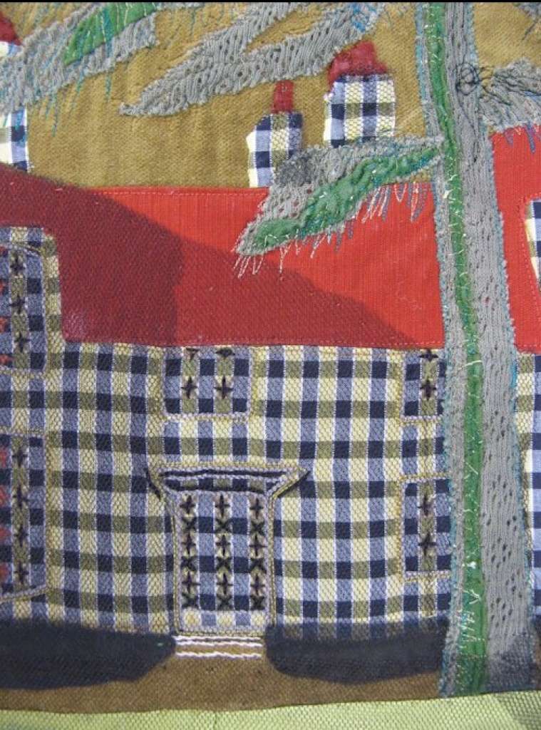 Old Vicarge in Shoreham 1964 signed applique