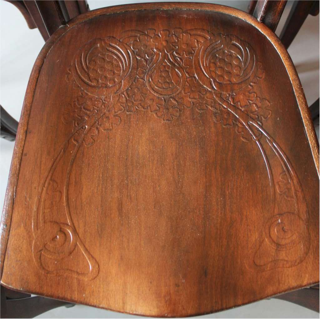 Bentwood chairs by Gustav Siegal for Kohn Bros