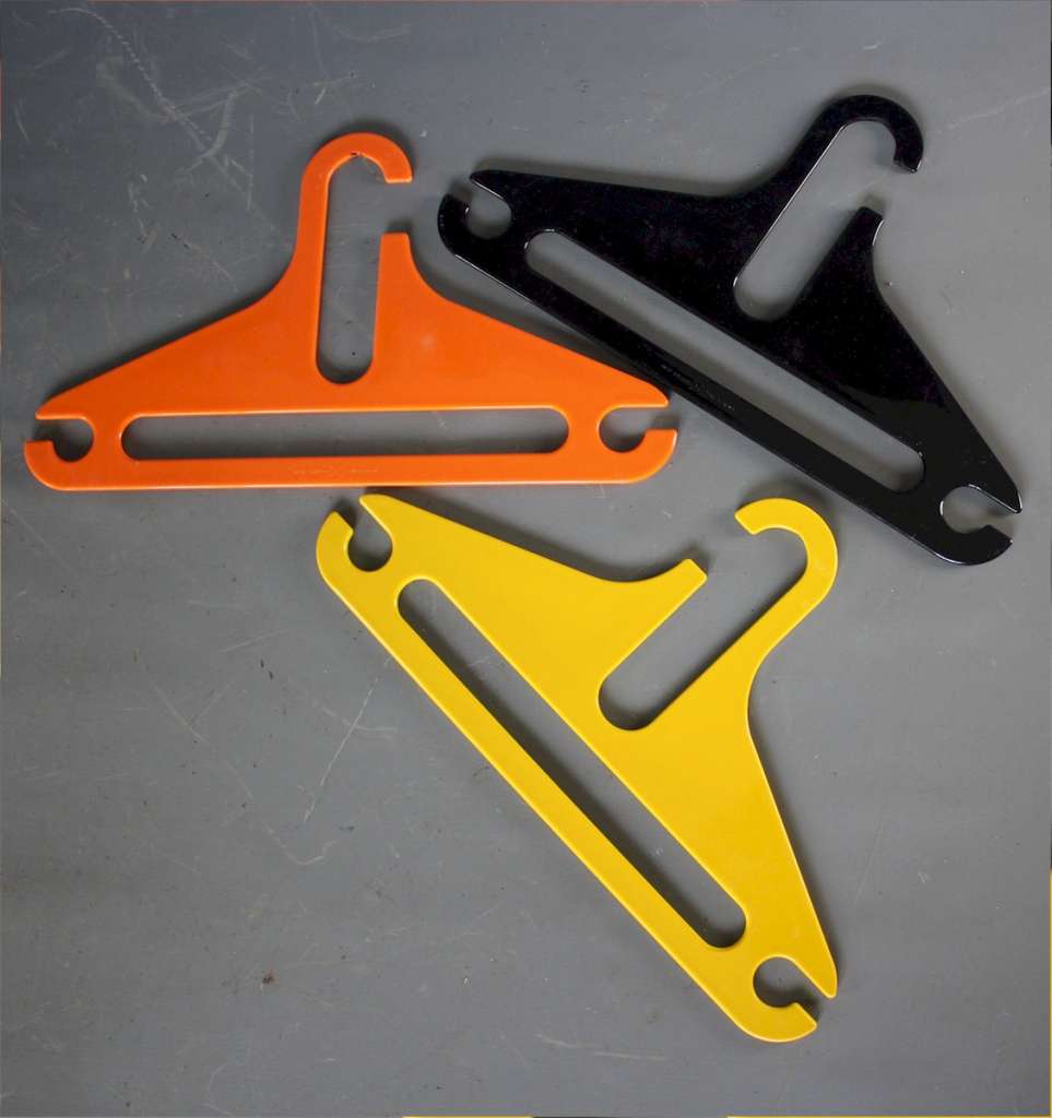 Italian designer coat hangers from 1970s by Danilo Silvestrin