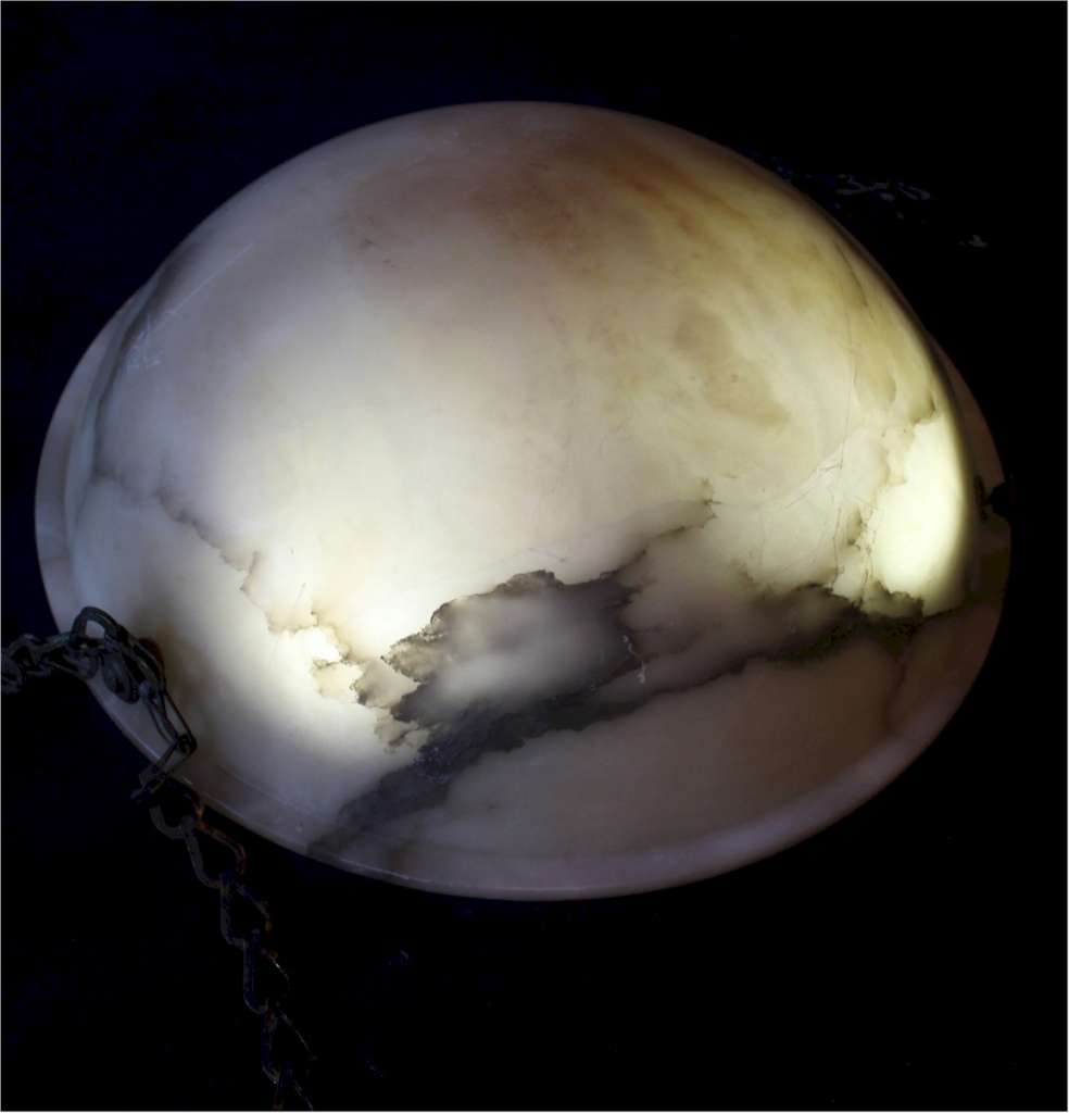 Large Alabaster ceiling Bowl shade