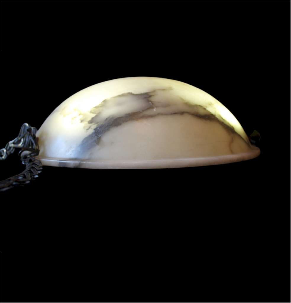Large Alabaster ceiling Bowl shade
