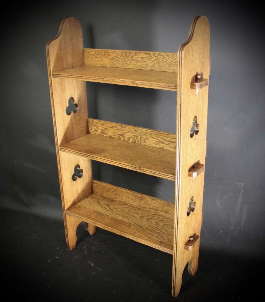 Oak arts and crafts Sedley bookshelf Liberty