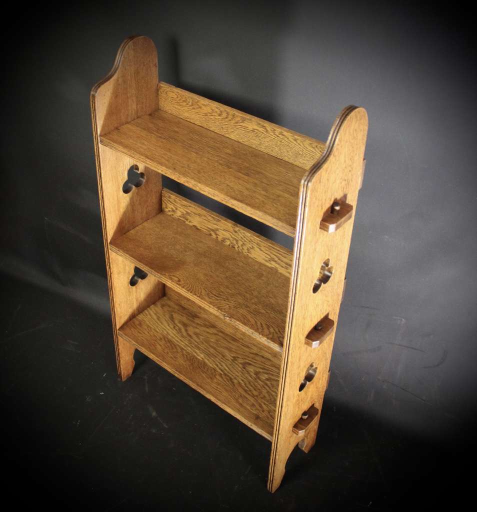 Oak arts and crafts Sedley bookshelf Liberty