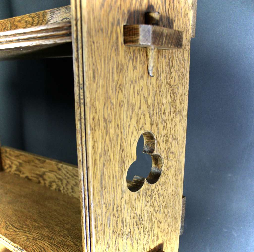 Oak arts and crafts Sedley bookshelf Liberty