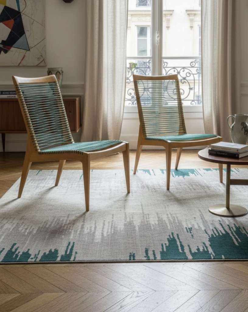 Pair of Louis Sognot Low lounge Chairs, France, 1950s