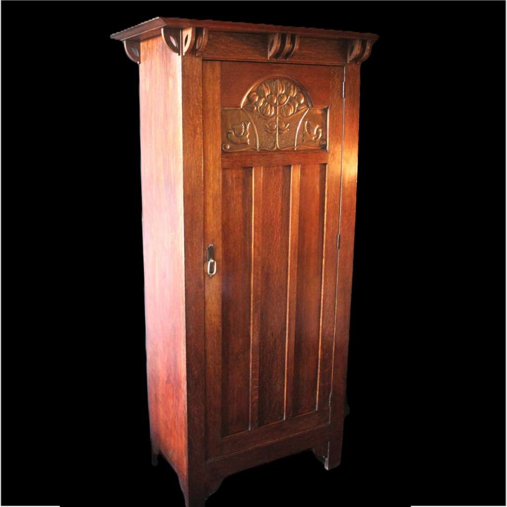 Arts and Crafts wardrobe by Shapland and Petter