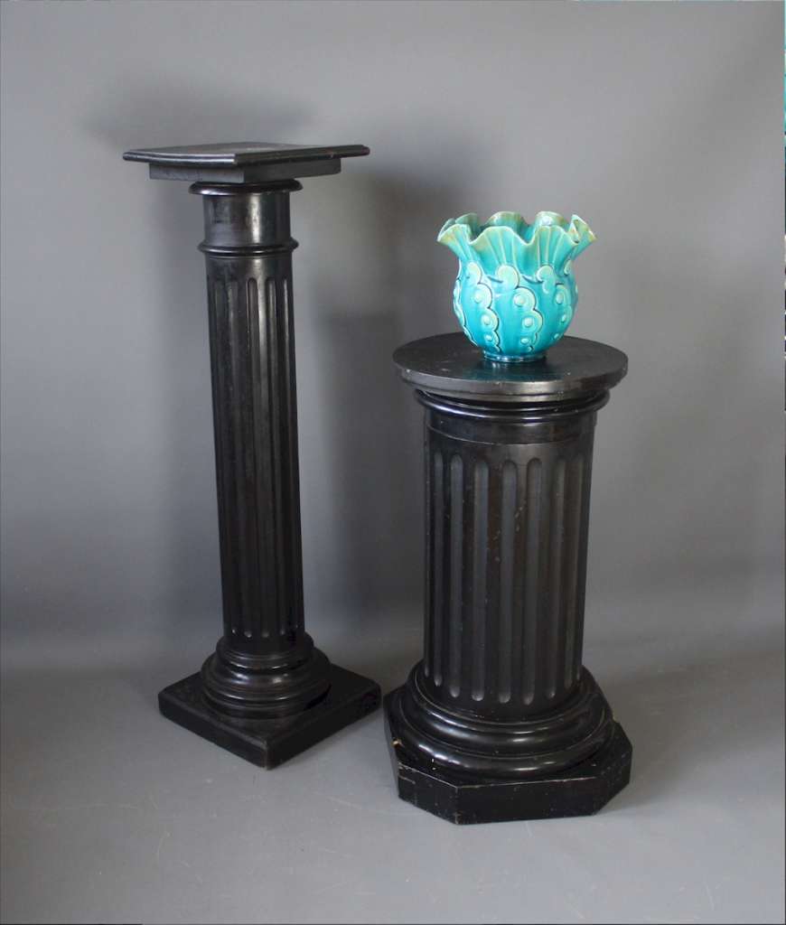 Victorian Ebonised Doric column,