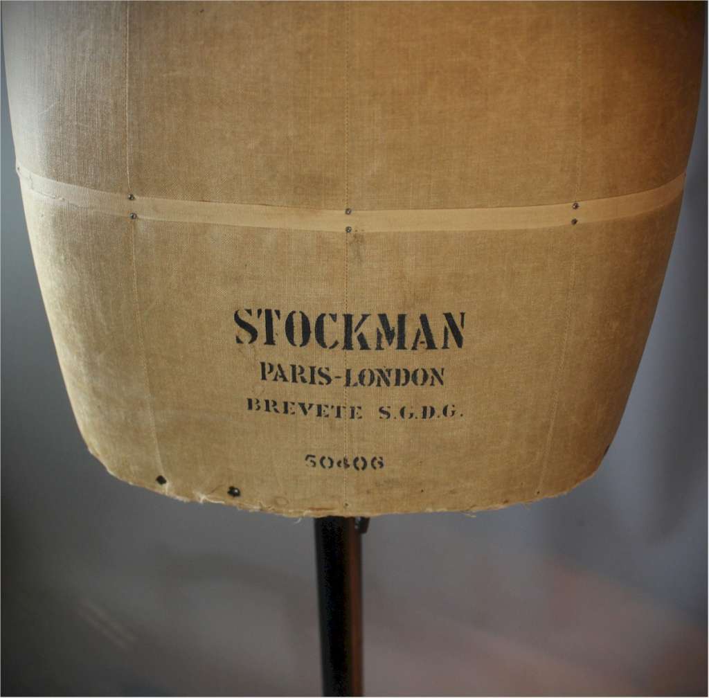 Antique dressmakers mannequin dummy by Stockman