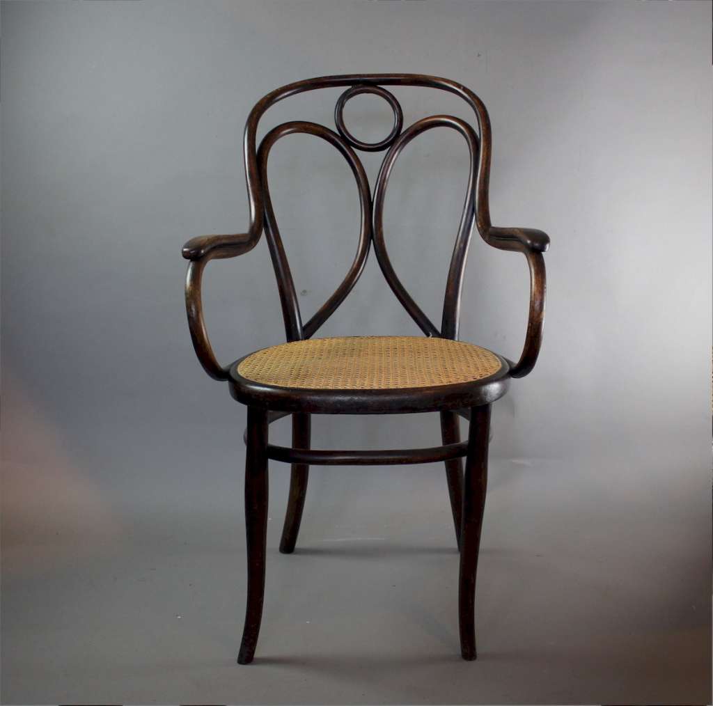 Thonet bentwood Angel back elbow chair c1900