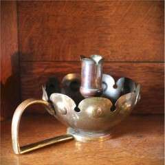 Good arts and crafts copper, brass chamberstick