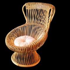 Franco Albini Wicker Margherita Armchair