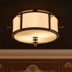  Large Art Deco chrome ceiling light