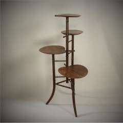 Aesthetic Movement Faux Bamboo planter etagere