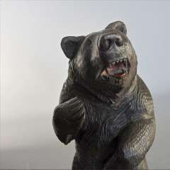 Black Forest wooden carved bear