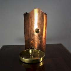 W.A.S Benson copper and brass candlestick