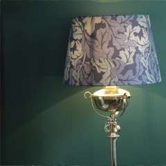 Victorian brass standard lamp in the manner of Hinks and Benson