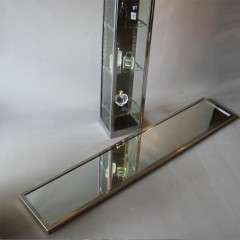 Early 20th century chrome shop mirror