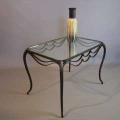 French iron coffee table c1950