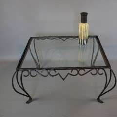 French iron coccasional table c1950