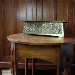 Glasgow School arts and crafts brass planter