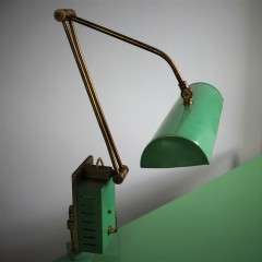 Mid Century Green Industrial lamp