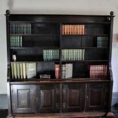 Arts And Crafts Bookcase In Dark Stained Oak