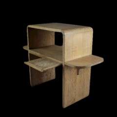 Heals limed oak side table c1930's