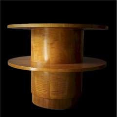Classic Art Deco 2 tier drum table by Heals