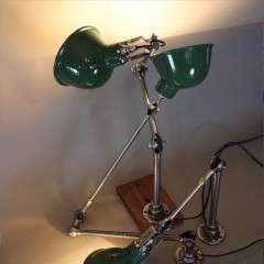 Industrial wall / bench lamp by Dugdills