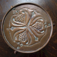 Keswick School arts and crafts copper trivet