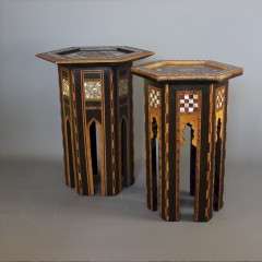 Mother of pearl Moorish table, Liberty & Co.