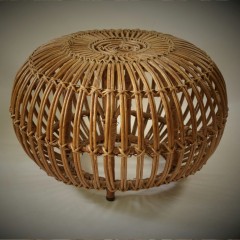 Wicker Lobster Stool by Franco Albini