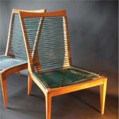 Pair of Louis Sognot Lounge Chairs, France, 1950s