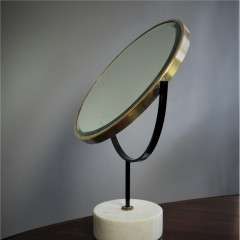 Marble and brass Mid-Century Vanity mirror