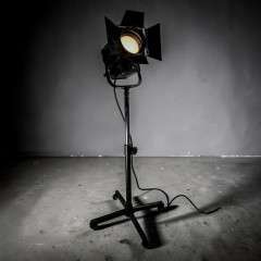 Mole-Richardson spot flood theatre lamp on stand