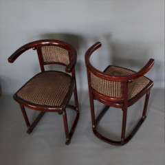 Bentwood Cabaret Fledermaus Chairs by Josef Hoffmann
