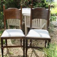 Pair Of Arts And Crafts Oak Chairs By William Birch