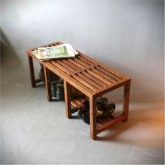 Mid Century hall bench in Palm wood