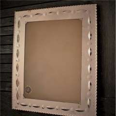 Large art deco peach photo frame