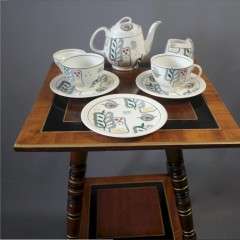 Mid-Century Ringwood Ware Calypso tea for two set