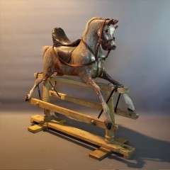 Lines Bros antique rocking horse.