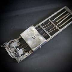 Well designed early 20th century collapsible rowing machine
