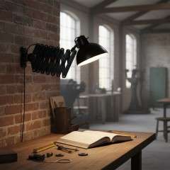 Bauhaus extending scissor wall lamp by IKA LBL
