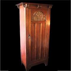 Arts and Crafts wardrobe by Shapland and Petter