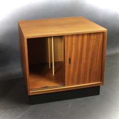 Mid Century Teak Record Housing cabinet